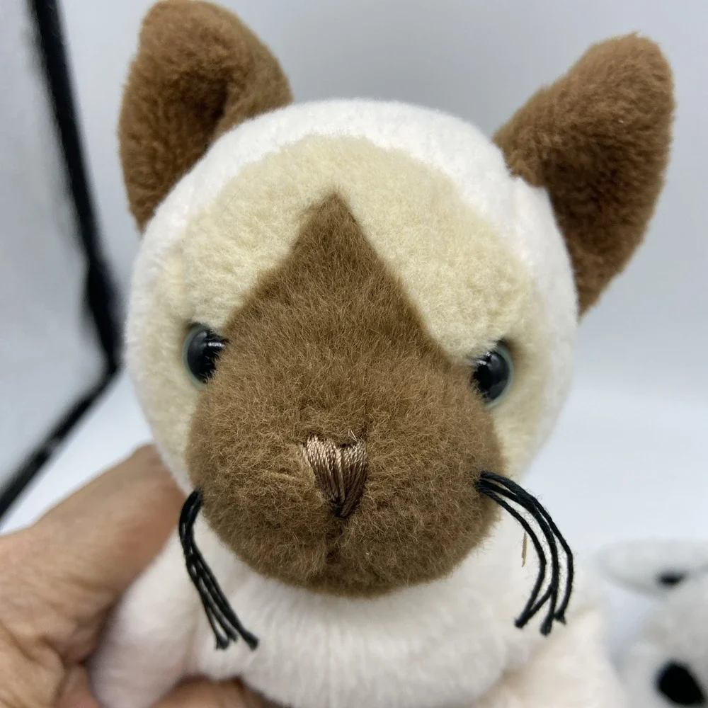 Ganz Webkinz Siamese Cat‎ HM160 Spotted Dalmatian Dog Plush Stuffed Animal Lot
